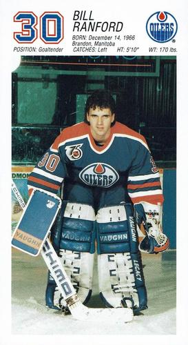 1991-92 Edmonton Oilers #NNO Bill Ranford Front