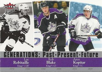 2007-08 Ultra - Generations: Past, Present, Future #G3 Rob Blake / Luc Robitaille / Anze Kopitar Front
