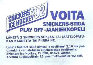 1992 Semic Jaakiekko (Finnish) Stickers #116 Pavel Bure Back