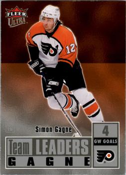 2007-08 Ultra - Team Leaders #TL3 Simon Gagne  Front