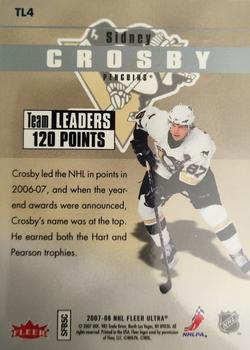 2007-08 Ultra - Team Leaders #TL4 Sidney Crosby  Back