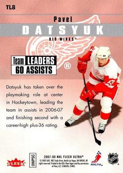 2007-08 Ultra - Team Leaders #TL8 Pavel Datsyuk  Back