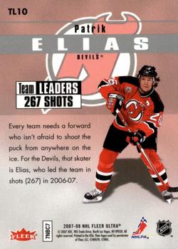 2007-08 Ultra - Team Leaders #TL10 Patrik Elias  Back