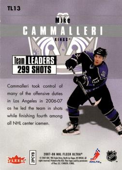 2007-08 Ultra - Team Leaders #TL13 Mike Cammalleri  Back