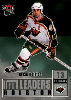 2007-08 Ultra - Team Leaders #TL28 Brian Rolston  Front