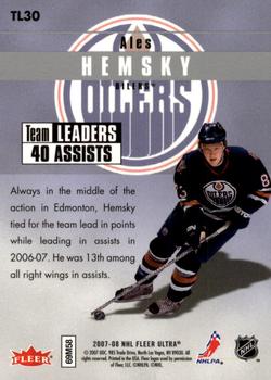 2007-08 Ultra - Team Leaders #TL30 Ales Hemsky  Back