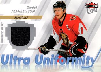 2007-08 Ultra - Ultra Uniformity #U-DA Daniel Alfredsson Front