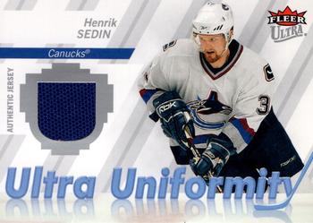 2007-08 Ultra - Ultra Uniformity #U-HS Henrik Sedin Front