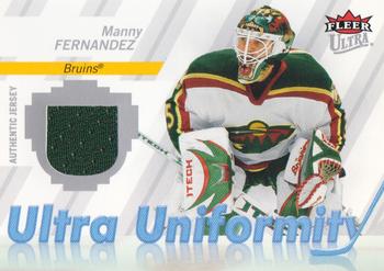 2007-08 Ultra - Ultra Uniformity #U-MF Manny Fernandez Front