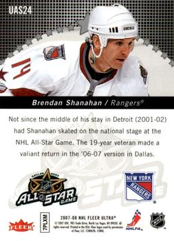 2007-08 Ultra - Ultra All-Stars #UAS24 Brendan Shanahan  Back
