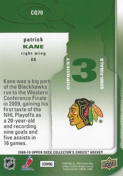 2009-10 Collector's Choice - CupQuest #CQ70 Patrick Kane Back