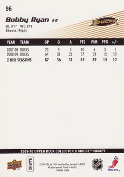 2009-10 Collector's Choice - Prime Reserve #96 Bobby Ryan Back