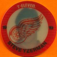 1984-85 7-Eleven Discs #NNO Steve Yzerman Front
