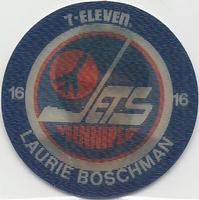 1984-85 7-Eleven Discs #NNO Laurie Boschman Front