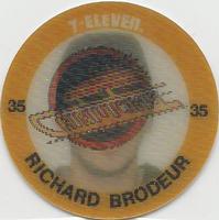 1984-85 7-Eleven Discs #NNO Richard Brodeur Front