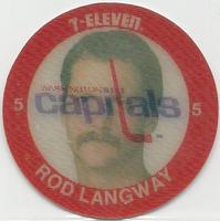 1984-85 7-Eleven Discs #NNO Rod Langway Front