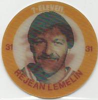 1984-85 7-Eleven Discs #NNO Rejean Lemelin Front