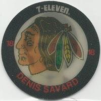 1984-85 7-Eleven Discs #NNO Denis Savard Front