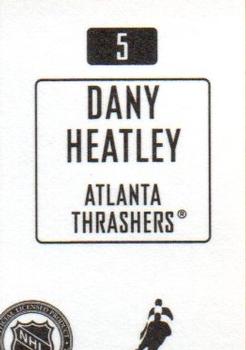 2003-04 Topps Mini Stickers #5 Dany Heatley Back