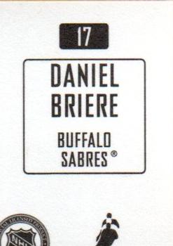 2003-04 Topps Mini Stickers #17 Daniel Briere Back
