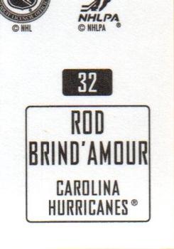 2003-04 Topps Mini Stickers #32 Rod Brind'Amour Back
