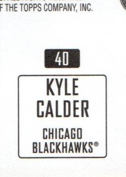 2003-04 Topps Mini Stickers #40 Kyle Calder Back