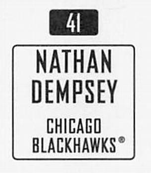 2003-04 Topps Mini Stickers #41 Nathan Dempsey Back