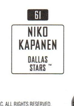 2003-04 Topps Mini Stickers #61 Niko Kapanen Back