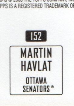 2003-04 Topps Mini Stickers #152 Martin Havlat Back