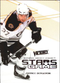 2010-11 Upper Deck Victory - Stars of the Game #SOG-PB Patrice Bergeron Front