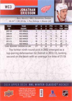 2013-14 Upper Deck NHL Winter Classic #WC3 Jonathan Ericsson Back