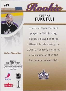 2007-08 Ultra - Gold Medallion #249 Yutaka Fukufuji Back