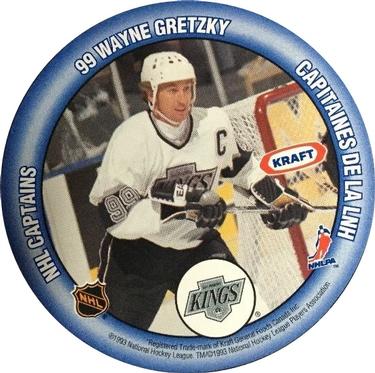 1993-94 Kraft - Kraft Peanut Butter Discs #NNO Wendel Clark / Wayne Gretzky Back