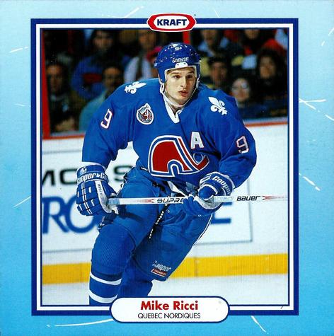 1993-94 Kraft NHL Superstar Recipes #NNO Mike Ricci Front