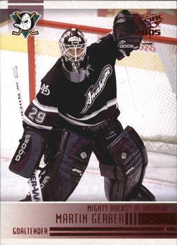 2004-05 Pacific - Red #3 Martin Gerber Front