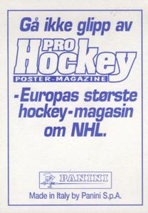 1995 Panini World Hockey Championship Stickers (Finnish/Swedish) #10 Paul Coffey Back