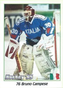 1995 Panini World Hockey Championship Stickers (Finnish/Swedish) #76 Bruno Campese Front