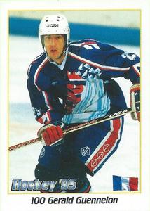 1995 Panini World Hockey Championship Stickers (Finnish/Swedish) #100 Gerald Guennelon Front