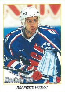1995 Panini World Hockey Championship Stickers (Finnish/Swedish) #109 Pierre Pousse Front
