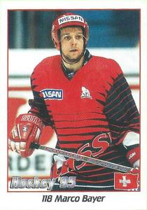 1995 Panini World Hockey Championship Stickers (Finnish/Swedish) #118 Marco Bayer Front