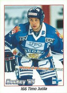 1995 Panini World Hockey Championship Stickers (Finnish/Swedish) #166 Timo Jutila Front