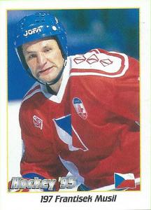 1995 Panini World Hockey Championship Stickers (Finnish/Swedish) #197 Frantisek Musil Front