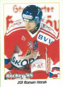 1995 Panini World Hockey Championship Stickers (Finnish/Swedish) #201 Roman Horak Front