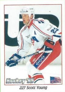 1995 Panini World Hockey Championship Stickers (Finnish/Swedish) #227 Scott Young Front