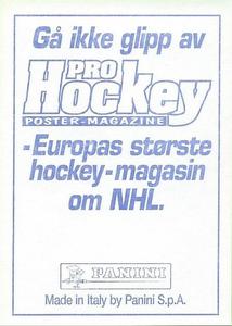 1995 Panini World Hockey Championship Stickers (Finnish/Swedish) #259 Martin Ulrich Back
