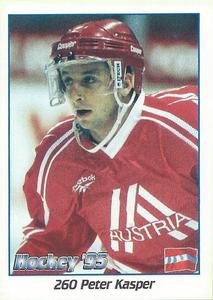 1995 Panini World Hockey Championship Stickers (Finnish/Swedish) #260 Peter Kasper Front