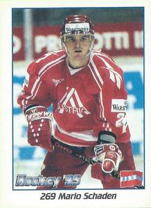 1995 Panini World Hockey Championship Stickers (Finnish/Swedish) #269 Mario Schaden Front