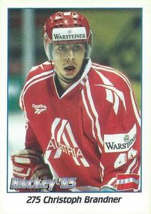 1995 Panini World Hockey Championship Stickers (Finnish/Swedish) #275 Christoph Brandner Front