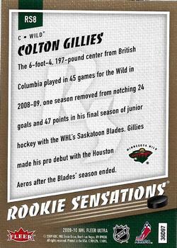 2009-10 Ultra - Rookie Sensations #RS8 Colton Gillies Back