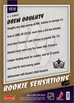 2009-10 Ultra - Rookie Sensations #RS10 Drew Doughty Back